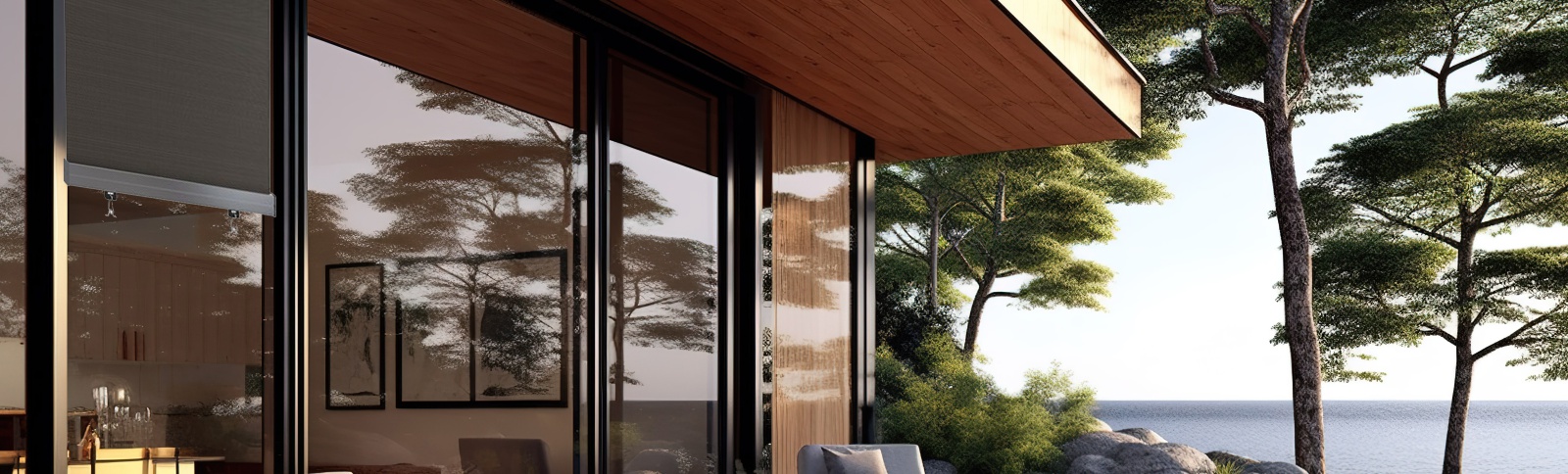 alfresco verandah straight drop awning blind