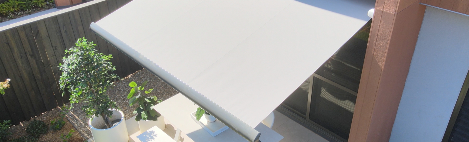 outdoor folding arm awnings