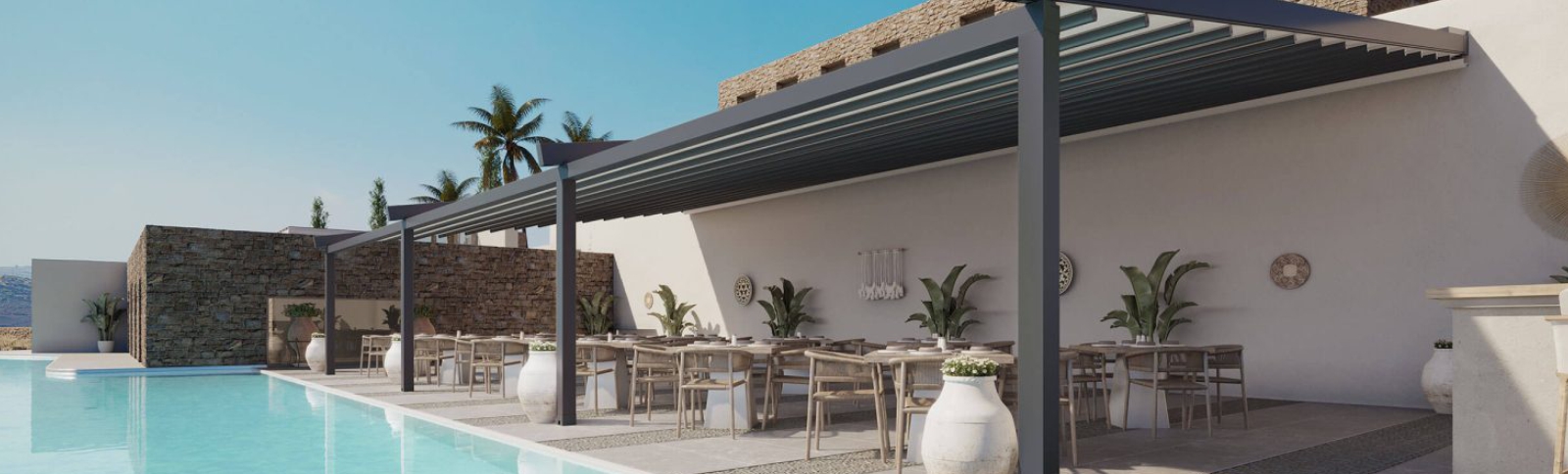 outdoor roof system awnings